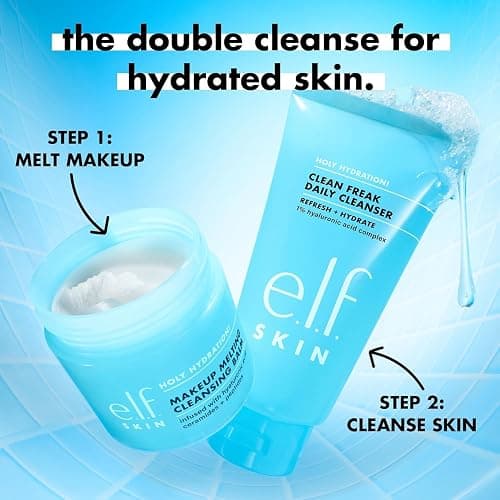 e.l.f. SKIN Holy Hydration! Clean Freak Daily Cleanser, Gentle Hydrating Gel Face Cleanser, Made With Hyaluronic Acid, Vegan & Cruelty-Free, 5.5 fl oz thumbnail 5