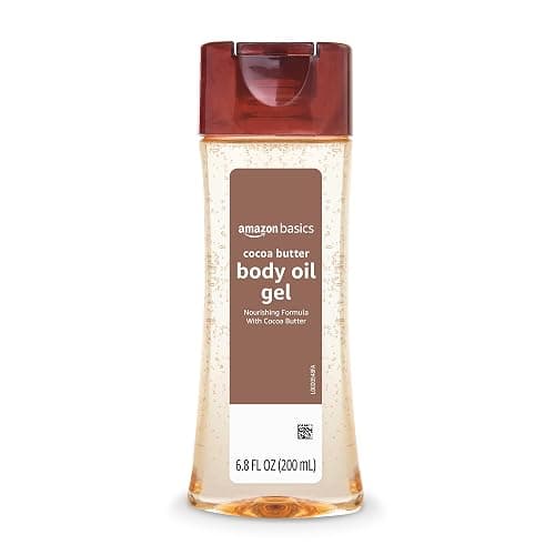 Amazon Basics Body Oil Gel with Cocoa Butter for Very Dry Skin, 6.8 Fl Oz, 4-Pack (Previously Solimo) thumbnail 2
