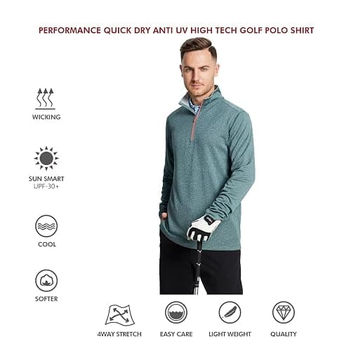 M MAELREG 1/4 Zip Pullover Mens Sweatshirt thumbnail 5