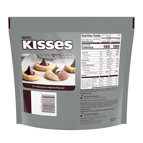 HERSHEY'S HUGS & KISSES Milk Chocolate and White Creme Candy Family Pack, 15.6 oz thumbnail 2