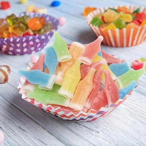 Wax Bottle Candy, 8 OZ Bag (½ LB), Retro Nostalgic Candies with Fruity Liquid Center, TikTok Trend Snack, Assorted Colors and Flavors, Heat Sealed for Freshness, Perfect for Parties and Gifts thumbnail 3