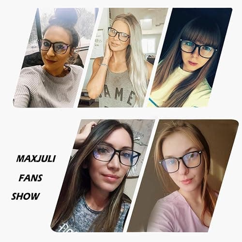 Maxjuli Blue Light Blocking Glasses,Computer Reading/Gaming/TV/Phones Glasses for Women Men(Leopard) thumbnail 5