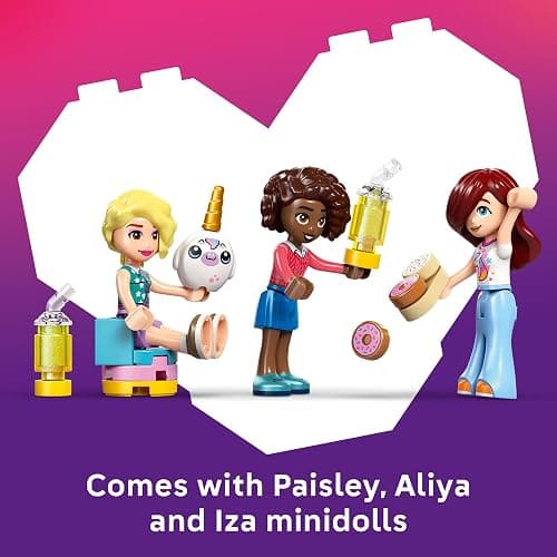 LEGO Friends Unicorn Dream Café Building Toy for Girls & Boys - Pretend Playset for Kids, Ages 6+ - Gift for Birthdays - W/Paisley, Aliya, & Iza Minidolls & Accessories - 42684 thumbnail 5