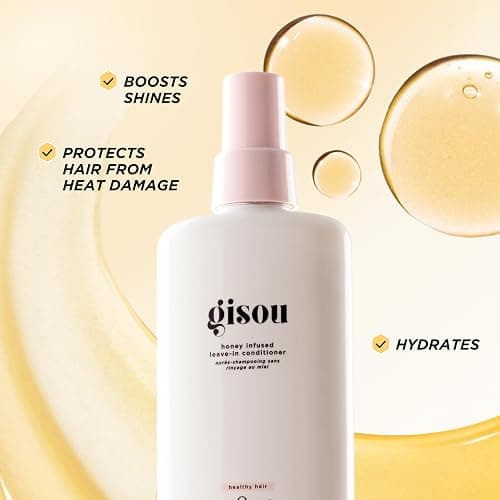 Gisou Honey Infused Leave-In Conditioner – Lightweight Hydration & Frizz Control with Mirsalehi Honey, Baobab & Argan Oil, UV Protection, Suitable for All Hair Types​ thumbnail 2