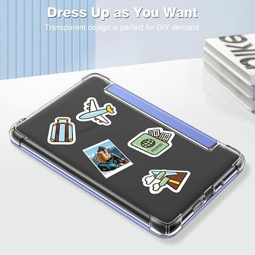 Fintie Slim Case for 6" Kindle (11th Generation-2024/2022 Release), Ultra Clear Soft Flexible Transparent TPU Back Cover Light Shell Auto Wake/Sleep for Kindle 2024/2022 11th Gen, Ultramarine thumbnail 5