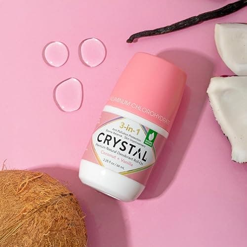 Crystal 3-in-1 BioHealth Deodorant, Coconut & Vanilla, Natural Odor Protection with Aloe & Hyaluronic Acid, Microbiome-Friendly, Moisturizing, Anti-Pollution Formula (2.25 Fl Oz) thumbnail 7