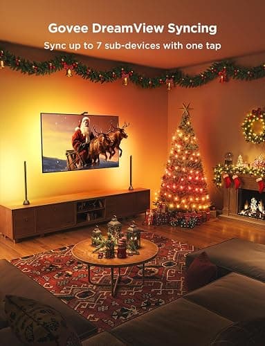 Govee RGBIC TV Light Bars, 38cm WiFi TV Backlight with Double Light Beads, Smart Lighting with Multiple Placement Options Suitable for 45-70inch Television, Work with Alexa and Google Assistant, Black thumbnail 2