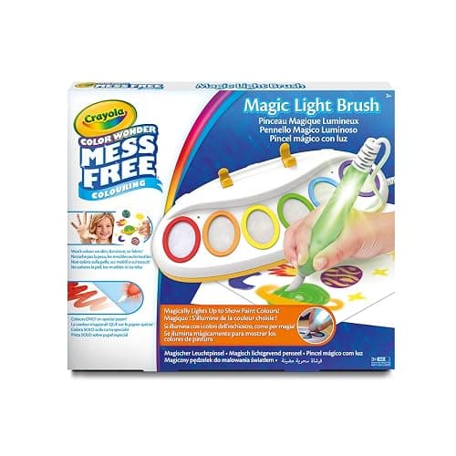 CRAYOLA Color Wonder Magic Light Brush, Pinceau Magique pour peindre sans taches, idée cadeau pour les enfants à partir de 3 ans, version internationale, 75-7131 thumbnail 3