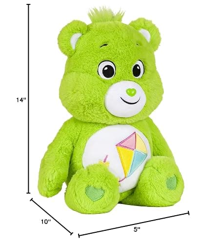 Care Bears New 2021 14" Plush - Do-Your-Best Bear - Soft Huggable Material! , Green thumbnail 3