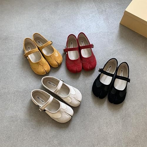 Tabi Shoes Women Mary Janes Ballet Flat - Low Top Split Toe Orthopedic Cute Casual Comfortable Walking Lightweight Female Solid All-Match for Daily Wear Beach Travel Athleisure Standing All Day thumbnail 5