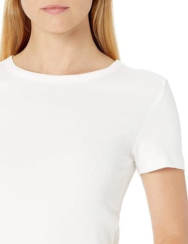 Amazon Essentials Women's Slim-Fit Short-Sleeve Crewneck T-Shirt, Pack of 2 thumbnail 4