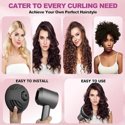 YTCHYYSK New Wave+Curl Diffuser Nozzle for Dyson Supersonic Hair Dryer HD01 HD02 HD03 HD04 HD08 HD15 HD16 Accessories, Attachemnt Parts No 973924-01, One Tool Two Mode for Wavy Curly or Coily Hair thumbnail 7