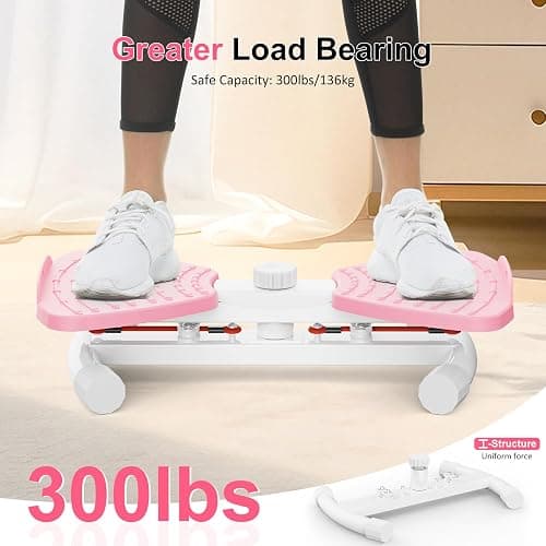 Zieuyend Waist Twister Machine with Resistance Band, Silent Exercise Twist Board for Core & Belly Fat Workout, Non-Slip Home Fitness Disc for Men & Women thumbnail 4