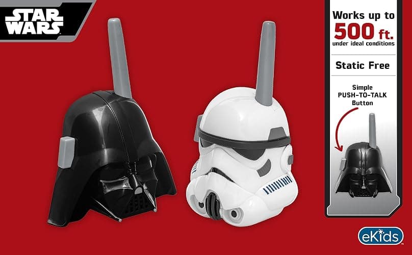 eKids Walkie Talkies for Kids, Static Free and Extended Range, Indoor and Outdoor Toys for Kids (Star Wars) thumbnail 5