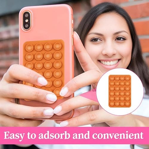 Qianeffort Phone Suction Pad - 6 PCS Multipurpose Suction Phone Holder for Shower, Car, Mirror & Selfies thumbnail 4