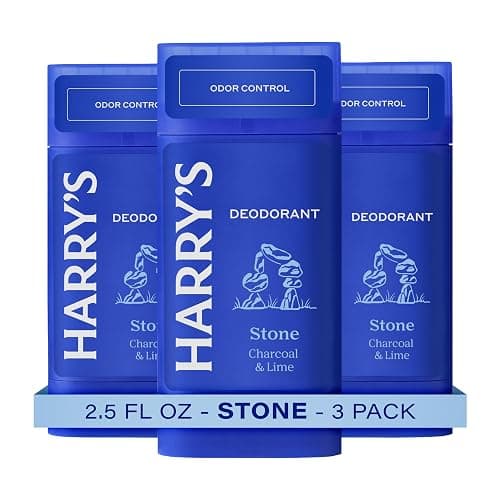 Harry's Aluminum Free Deodorant for Men - Odor Control, Stone Scent, 2.5 Oz, 3-Pack, Men's Deodorant - Image 1