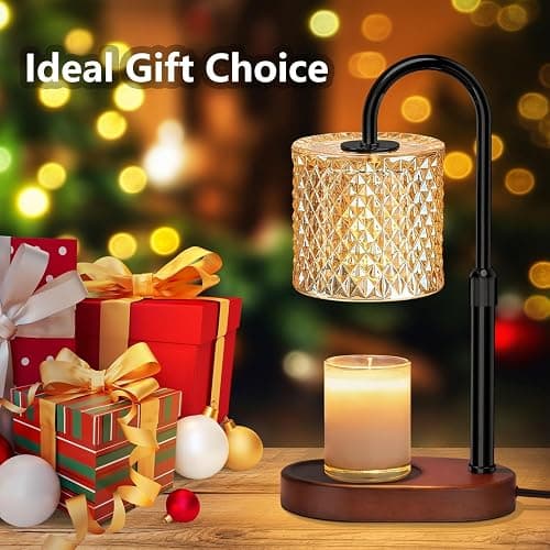 seenlast Electric Candle Lamp Warmer with Timer Dimmer, Adjustable Height, Candle Warmer Lamp for Christmas, Birthday, Coaster Home Decor Gift thumbnail 7