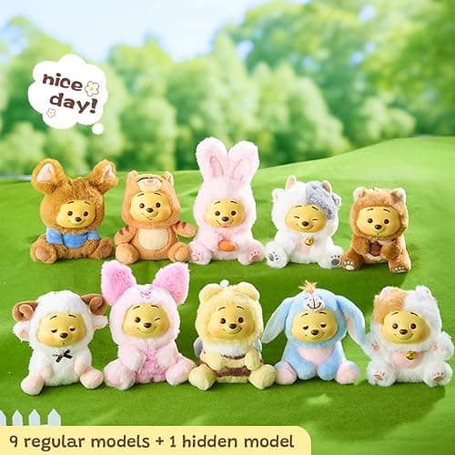 MINISO Disney Winnie The Pooh Collection Beach Vacation Blind Box Figure Vinyl Plush Pendant Model Collectible Toy for Home Decor Holiday Birthday Gifts for Girls and Boys Single Box (Random One) thumbnail 4