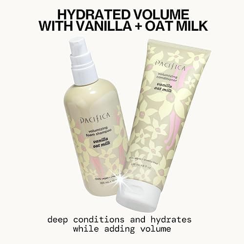 Pacifica Vanilla Oat Milk Hair Conditioner – Volumizer for Fine/Flat Hair, Weightless Oat Milk & Apple Extract for Bounce & Smoothness, Silicone Free Clean Beauty, Vegan Cruelty-Free thumbnail 2