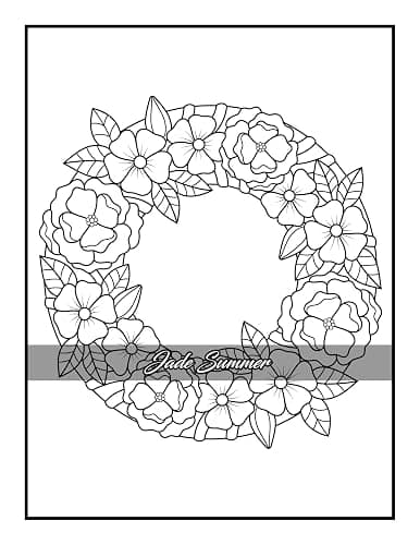 100 Flowers: An Adult Coloring Book with Bouquets, Wreaths, Swirls, Patterns, Decorations, Inspirational Designs, and Much More! thumbnail 65