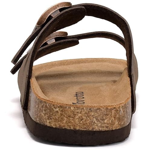 Torotto Kids Sandals Boys Girls Slide Summer Non-slip Cork Glitter Toddler Slippers with Adjustable Straps for Indoor & Outdoor thumbnail 4