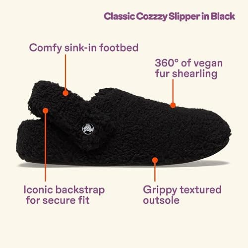 Crocs Unisex-Adult Classic Cozzzy Slipper, Fuzz Lined House Slippers for Women and Men thumbnail 6
