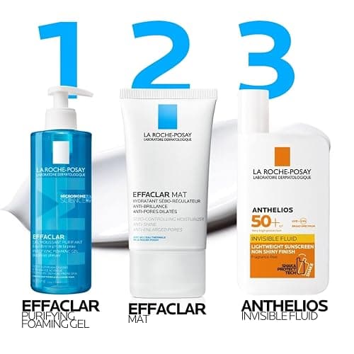 La Roche-Posay Effaclar Mat, Daily Moisturizer For Oily Skin, Visibly Reduces The Look Of Pores, Oil-Free Mattifying Moisturizer, Smooths Skin Texture, Non-Comedogenic & Dermatologist Tested thumbnail 9
