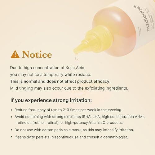 medicube Kojic Acid Turmeric Smoothing Toner for Face & Body | Lightweight Toner for Balancing Uneven Skin Tone & Texture | Niacinamide, Glycolic Acid for Clear Glass Skin | 8.45 fl.oz thumbnail 6