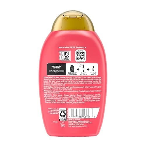 OGX Repair & Protect Bond Protein Repair Conditioner, Lightweight Conditioner Targets Damaged Areas of Hair, Formulated without Parabens, Sulfate-Free Surfactants, 13 fl. oz thumbnail 7