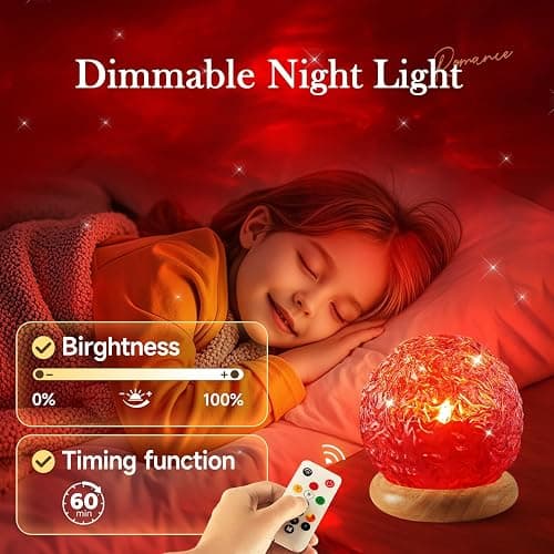 Christmas Gifts Teen Girls Kids Crystal Light Projector, 216 Modes Mood Lighting for Bedroom, Remote & USB Control Room Lights for Bedroom, Ambient Lighting Aesthetic Room Decor for Teen Girls Gifts thumbnail 5