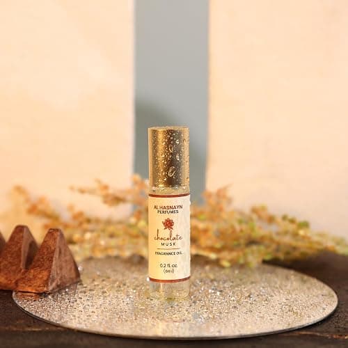 AL-HASNAYN Chocolate Musk Fragrance Oil Roll-On Perfume 0.20 fl oz(6ml) |Rollerball Perfume |Alcohol Free| Long Lasting | Gifts for Men Women| thumbnail 6