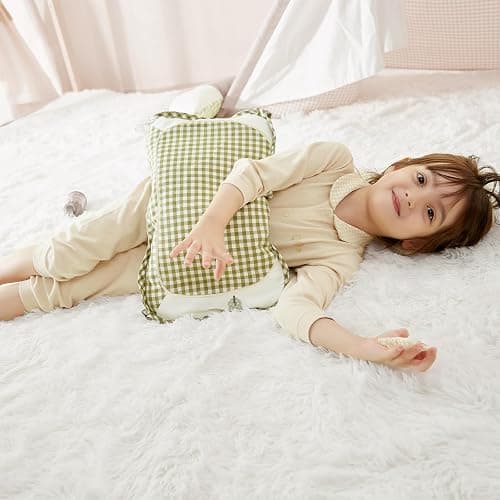 BENRON White Fluffy Rugs for Living Room 4x6, Soft Cream Area Rug for Kids Children Girls Bedroom Nursery, Washable Indoor Floor Carpets thumbnail 2