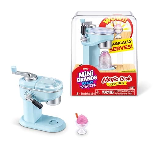 Mini Brands Really Works Magic Cook Kitchen Kapsel Serie 1 (Eismaschine) von ZURU, Kapseln mit funktionsfähigen Miniatur-Küchengeräten, nicht essbare Sammelfigur für Kinder ab 3 Jahren - Image 1