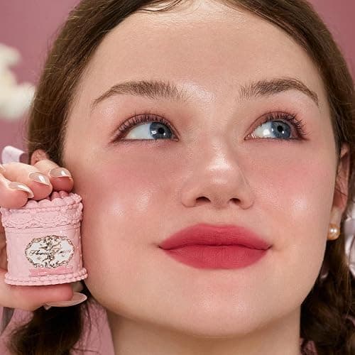 Flower Knows Strawberry Cupid Cake Lip Cream,Long Lasting Purplish Pink Matte Lipstick,Hydrating Lip Stain,Transfer & Smudge-Proof Velvet Liquid Lipstick for Girls&Women,0.17 Fl Oz(V06 Tulip) thumbnail 7
