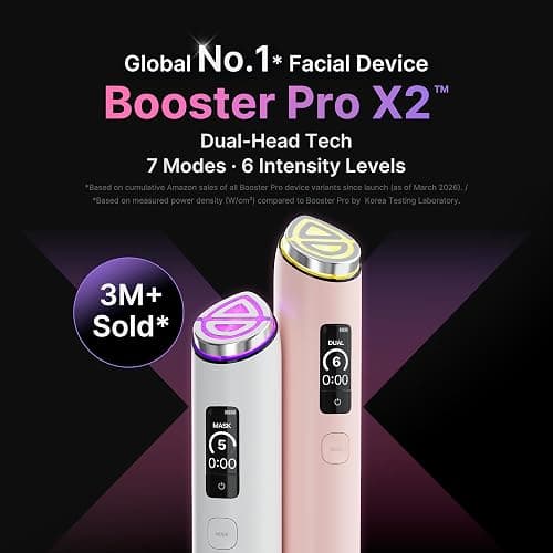 medicube Booster Pro X2™ Appareil Glow 7-en-1 Blanc | Appareil beauté coréen 7-en-1, Soin Glow 2X, Soin des pores, Définition du teint, Modes Dual & Mask, Éclat, Blanc thumbnail 2
