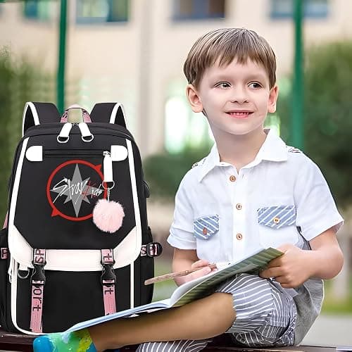 SERTAS Stra-y Ki-ds Backpack Merchandise K-Pop Fan Gifts Bag Korean Lightweight Travel Daypack for Stray Fans thumbnail 3