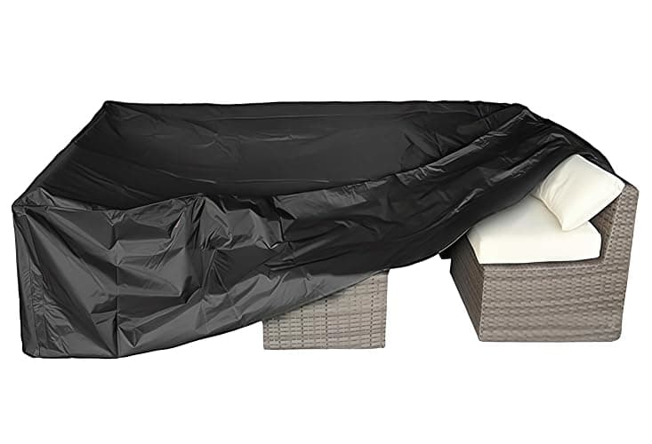 CKCLUU Heavy Duty Patio Furniture Cover - All-Weather Protection, Perfect Fit, Durable Tear-Resistant, Windproof Stay-in-Place, Easy Install for Outdoor Sectional/Table Chair Sets 128"x83"x28" - Image 1