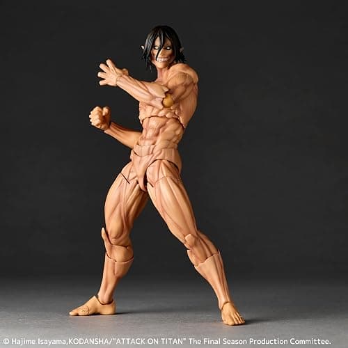 Revoltech Amazing Yamaguchi Attack on Titan Eren Yeager Action Figure thumbnail 3
