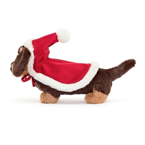 Jellycat Winter Warmer Otto Sausage Dog Stuffed Animal, 7.5 inches - Dogs & Puppies Plush Toy - Classic Children's Gift - Christmas thumbnail 2