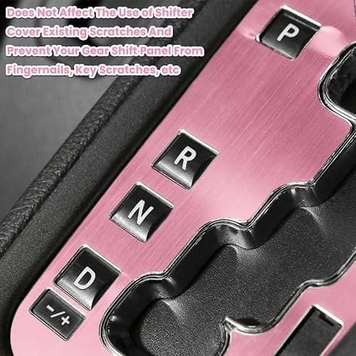 Trim Gear Frame Cover Gear Shift Box Cover For Jeep Wrangler 2012-2018 JK JKU Sport Sahara Freedom Rubicon Unlimited Gear Shift Panel Cover Trim Interior Decoration Accessories Aluminum (Pink) thumbnail 6