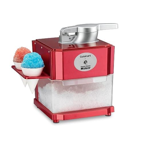 Cuisinart Snow Cone Machine, 90W Motor & Interlock Safety, 4 Reusable Cones | Snow cone maker & slushie machine with 4 reusable cones, compact design & auto-shutoff, 4-5 cones in under a minute, SCM-10P1 - Image 1