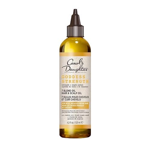 Carol's Daughter Goddess Strength Scalp and Hair Oil for Curly, Wavy, Coily Hair, Treatment with Castor Oil for Weak, Stronger Hair, 125ml - Oil - Image 1