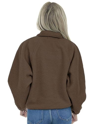 Aoang Womens Winter Coats Casual Lapel Long Sleeve Fleece Faux Fur Jacket thumbnail 4