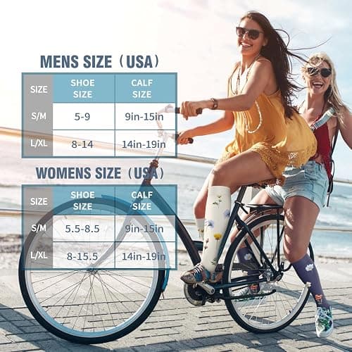 6 Pack Copper Compression Socks for Women and Men Circulation-Best Support for Medical, Running,Nursing,Athletic thumbnail 7