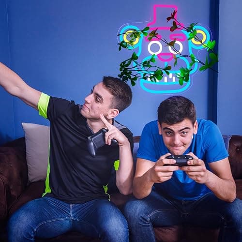 Fnaf Frendy Neon Sign for Wall Decor，Five Nights LED Neon Lights for Gameroom，Birthday、Christmas Gifts for kids thumbnail 5
