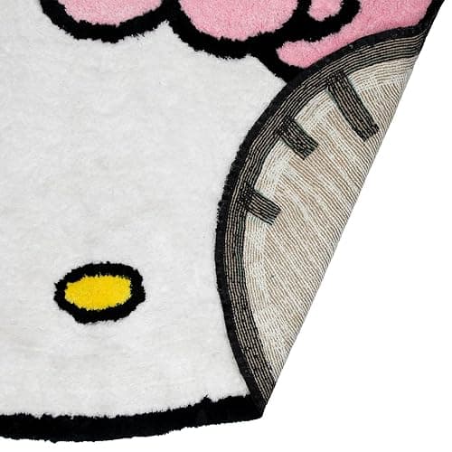 Hobby Lobby Hello Kitty Shaped Rug, 40 x 54 inches, Pink Bow, Polyester thumbnail 4