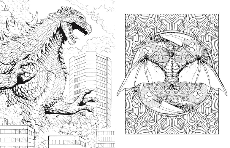 Godzilla: The Official Coloring Book thumbnail 2