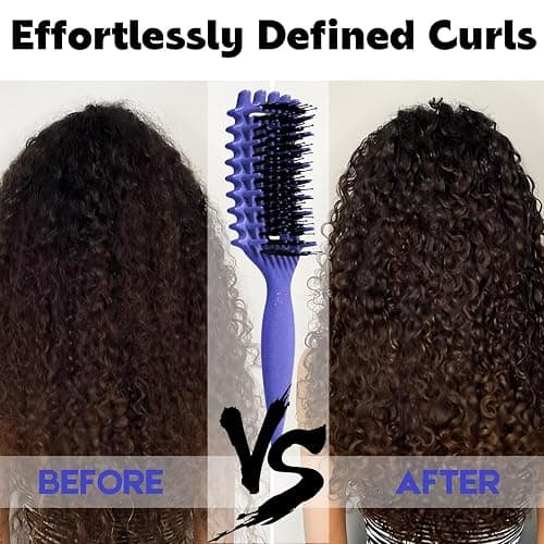 Curly Hair Brush Candybrush Curl Defining Brush for Detangling Shaping and Defining Curls for Women, Men, Wet & Dry Hair (Purple) thumbnail 5