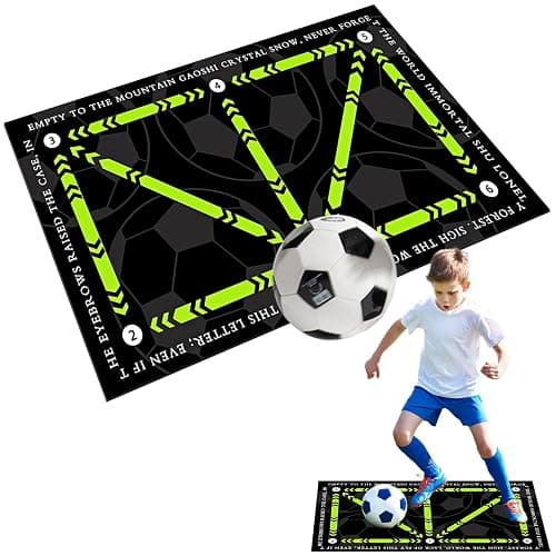 Football Training Mat,60 X 90cm Soccer Training Mat Non Slip for Adult & Kids, Ideal for Indoor and Outdoor Use - Image 1