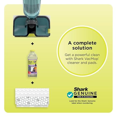 Shark VACMOP Reveal Cordless Vacuum & Spray Mop, Green, VM401 | Hard Floor Cleaner, Powerful Suction, Illumination Light, 4 Disposable Pads, 12oz Pet Cleaning Solution thumbnail 10